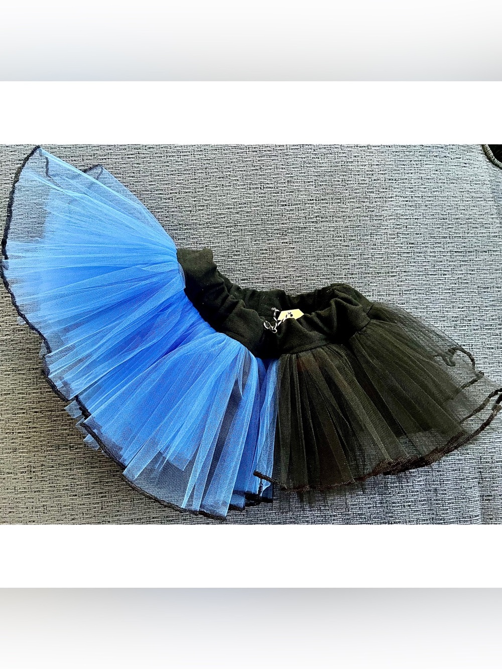 Tutu Handmade Mini Skirt Black & Blue Layers Costume Party Toddler O/S